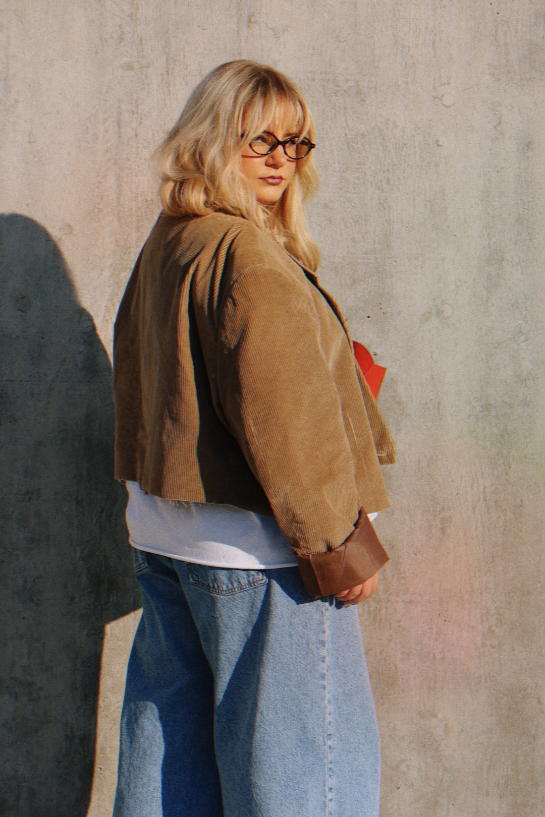 Desert Nights Corduroy Cropped Blazer