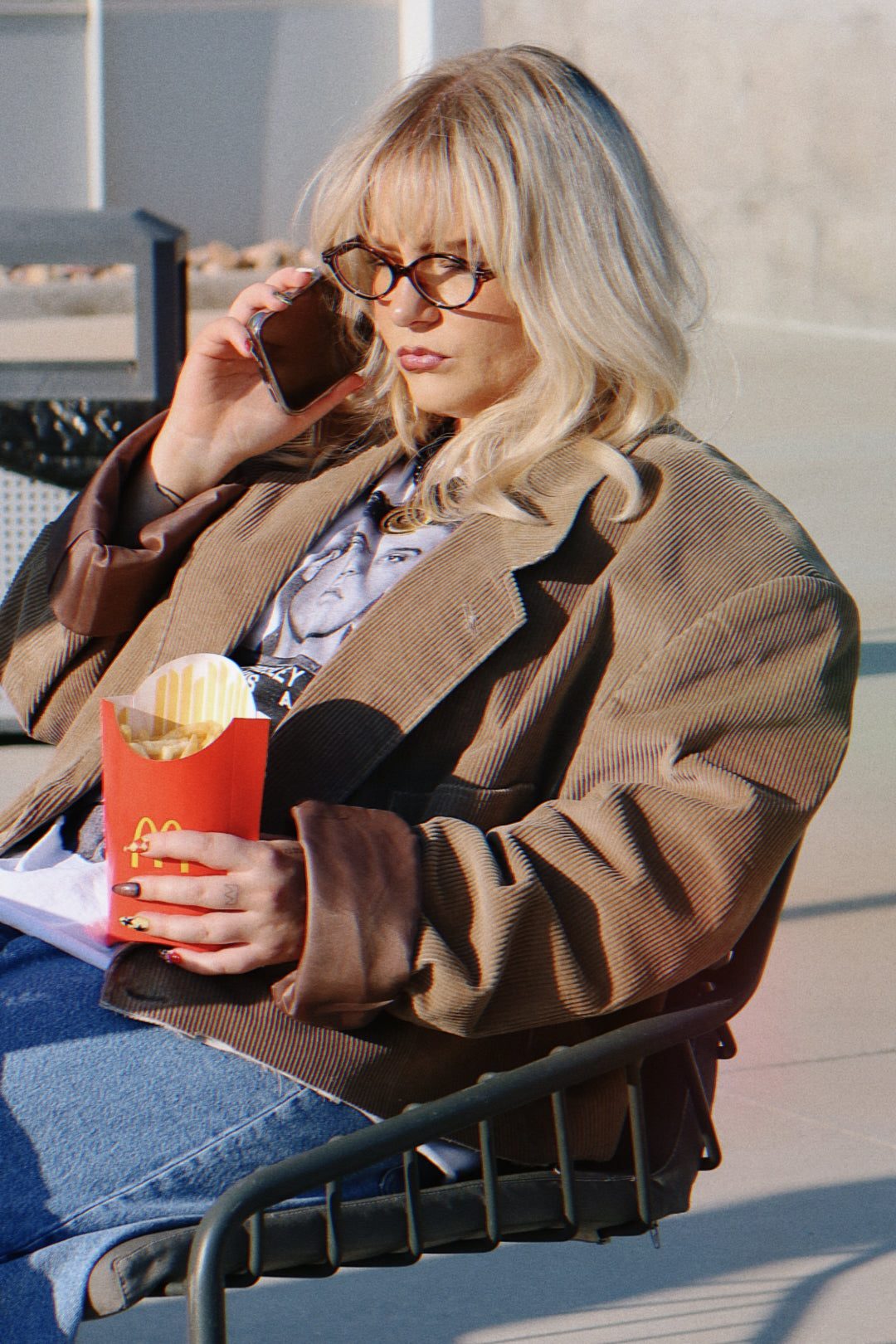 Desert Nights Corduroy Cropped Blazer