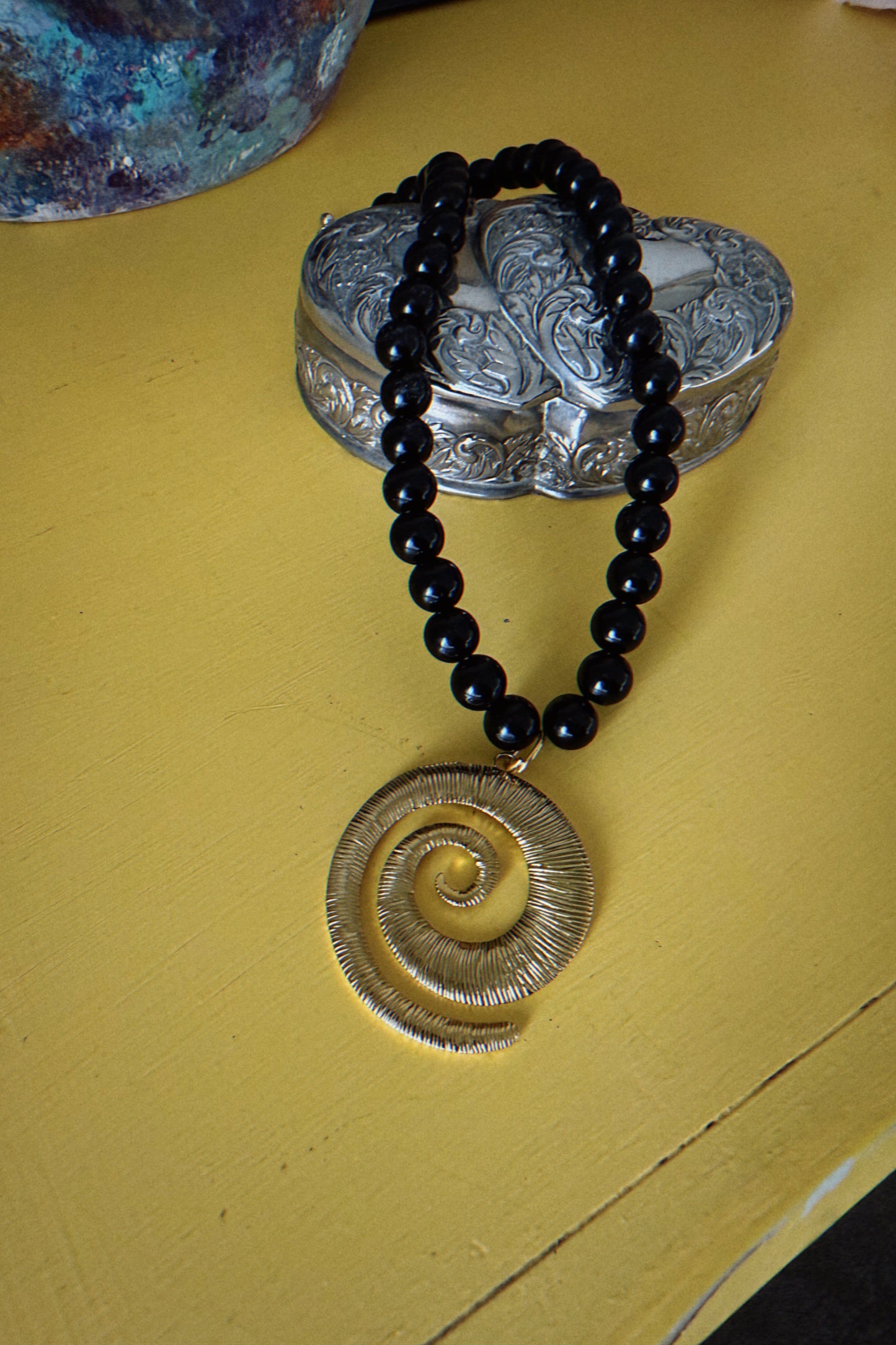In My Head Spiral Necklace