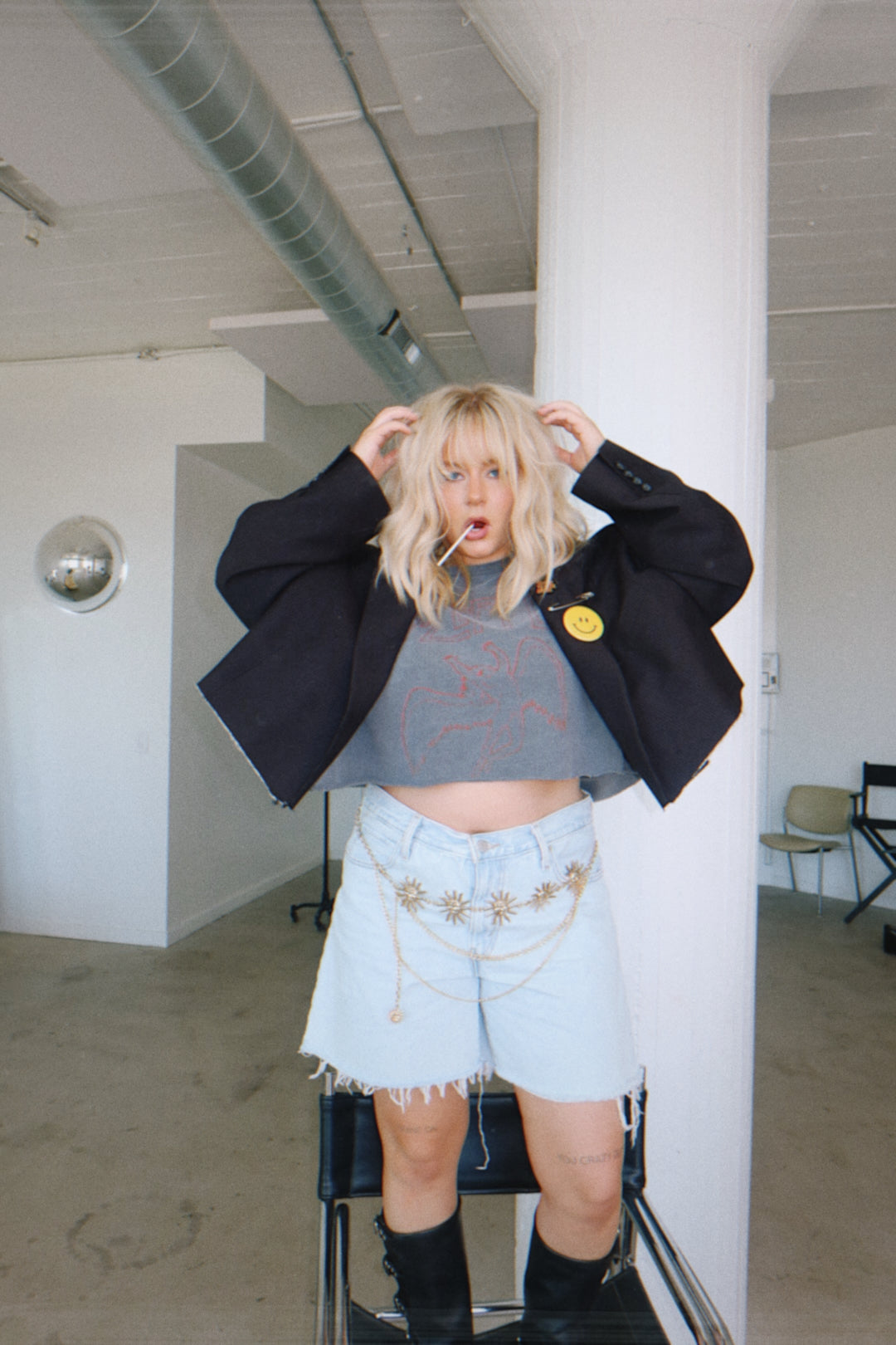 Detention Baby Cropped Blazer