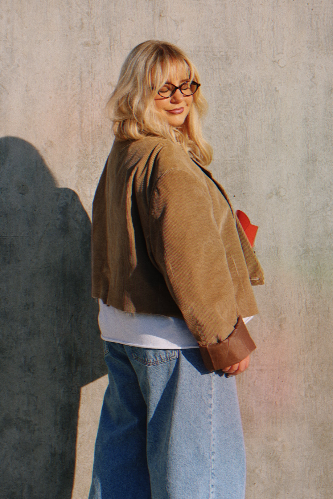 Desert Nights Corduroy Cropped Blazer