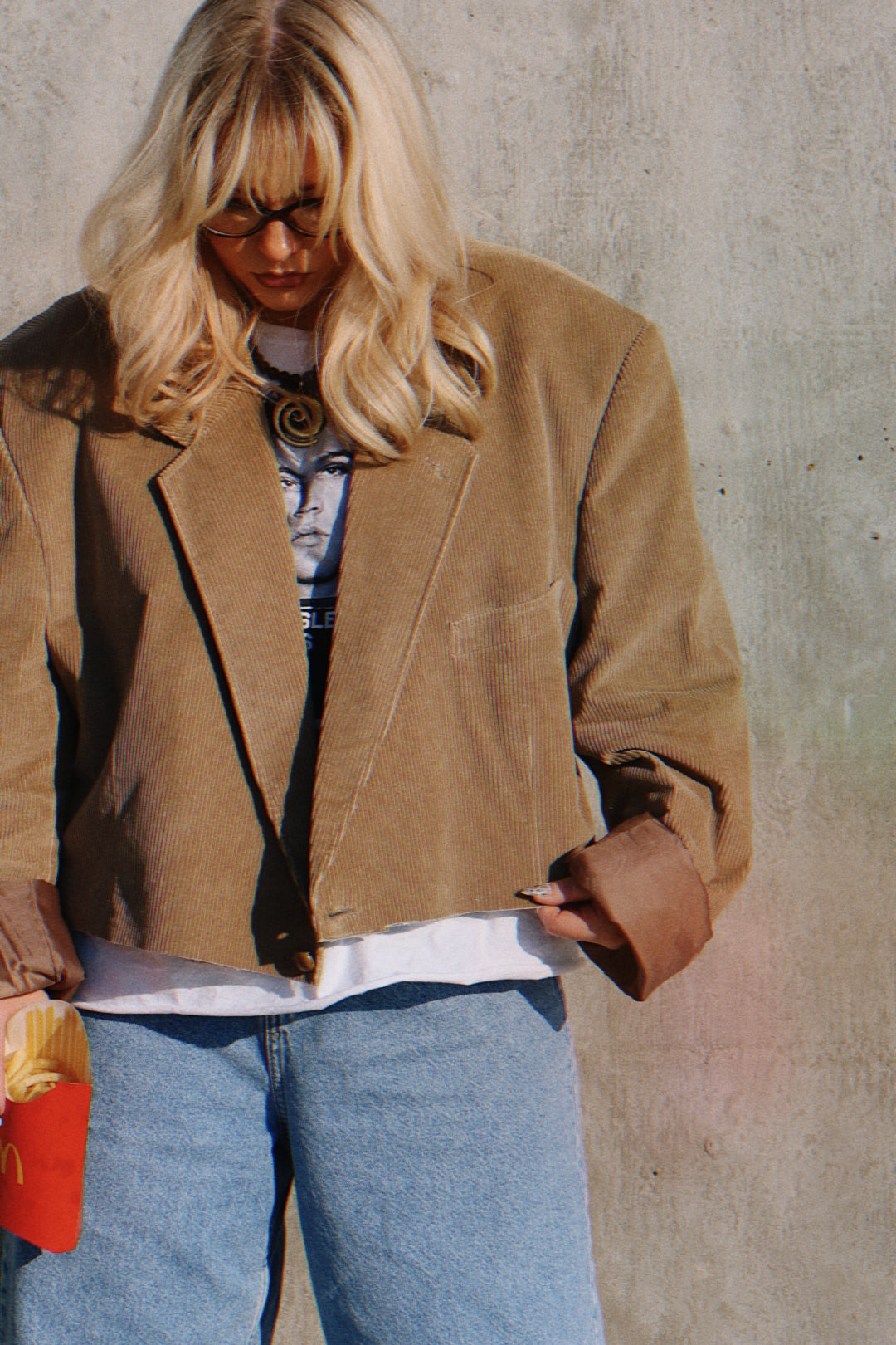 Desert Nights Corduroy Cropped Blazer