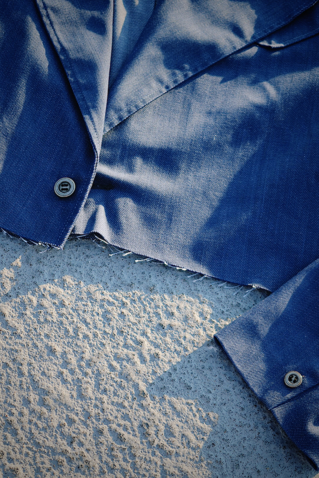 Blue Moon Denim Cropped Blazer
