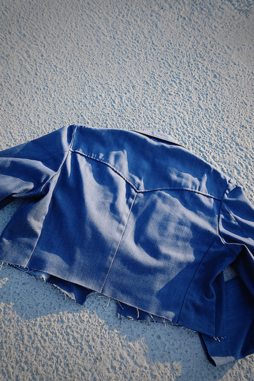 Blue Moon Denim Cropped Blazer