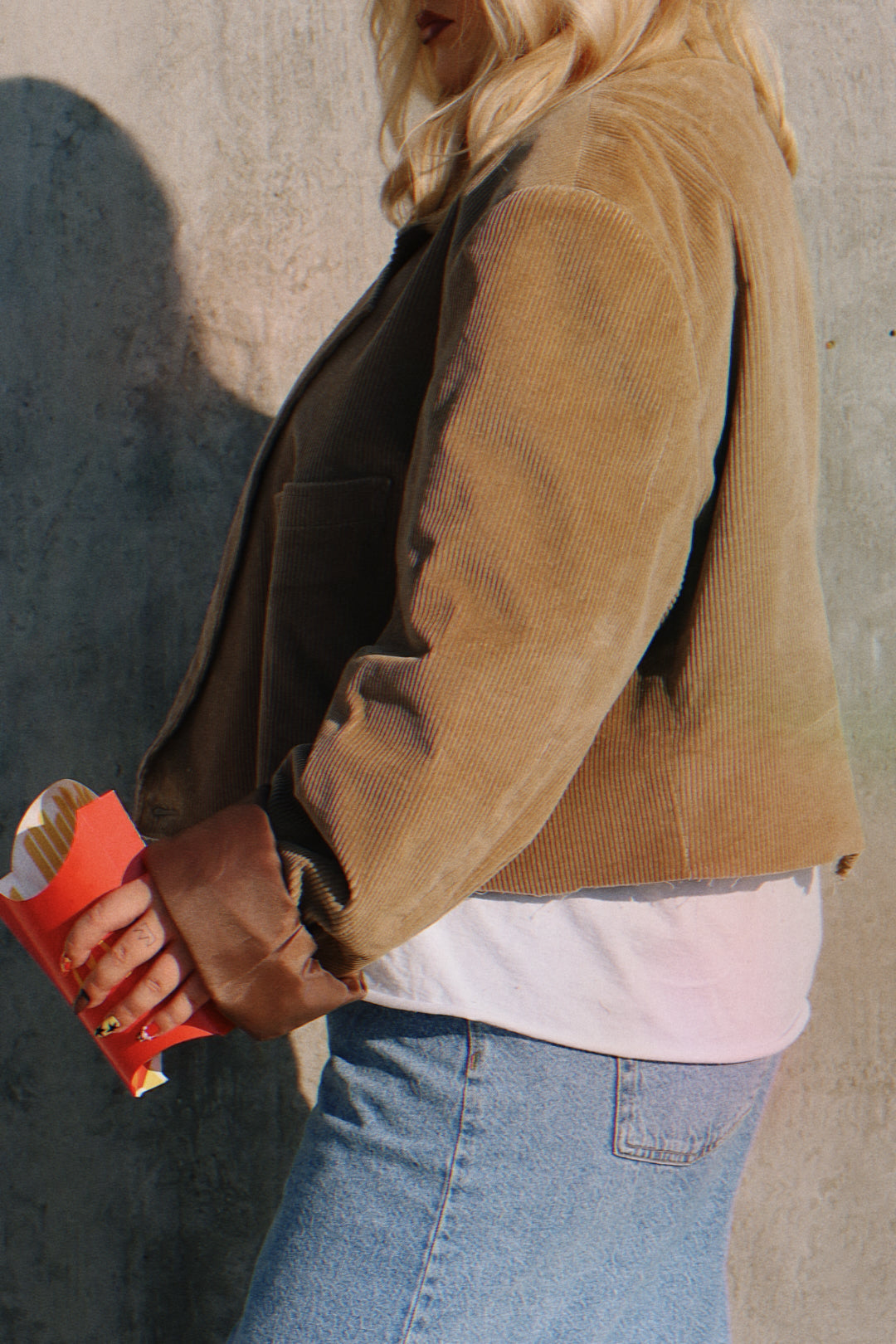 Desert Nights Corduroy Cropped Blazer