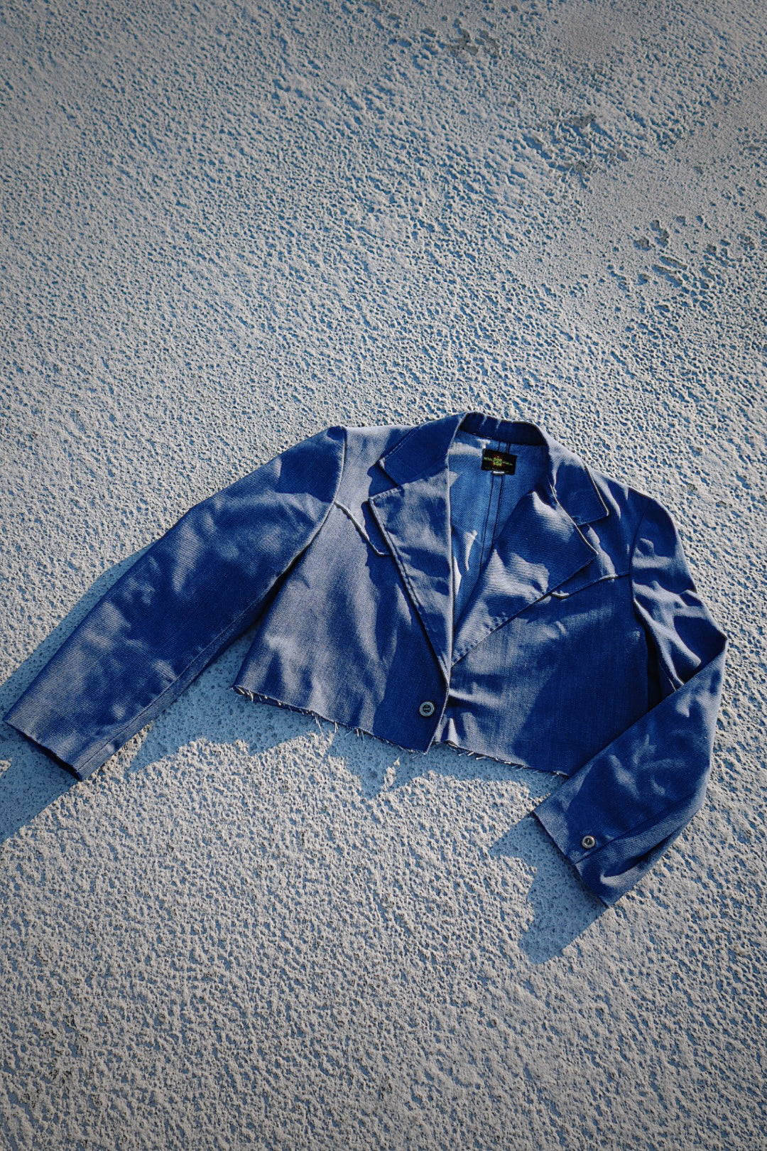 Blue Moon Denim Cropped Blazer