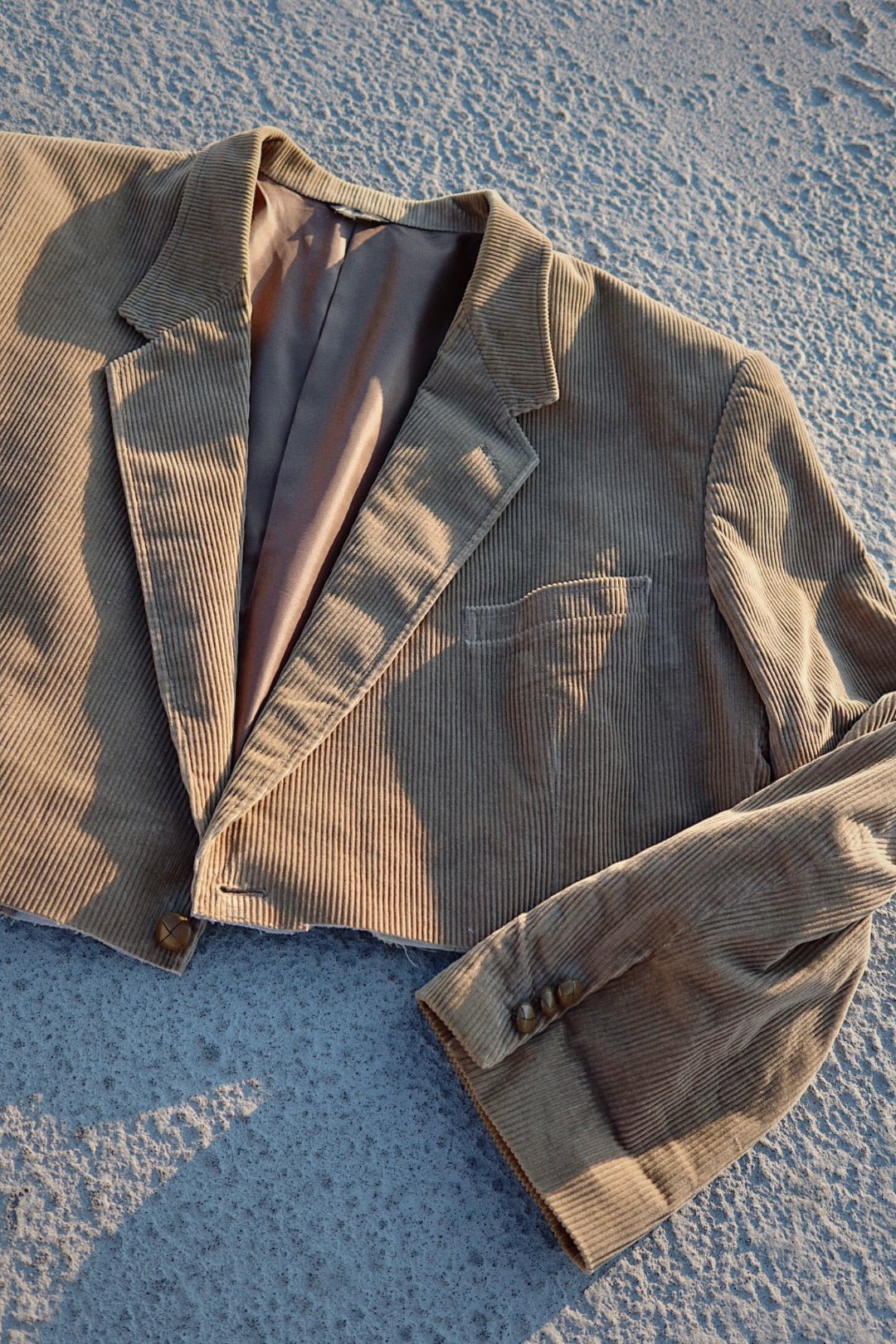 Desert Nights Corduroy Cropped Blazer