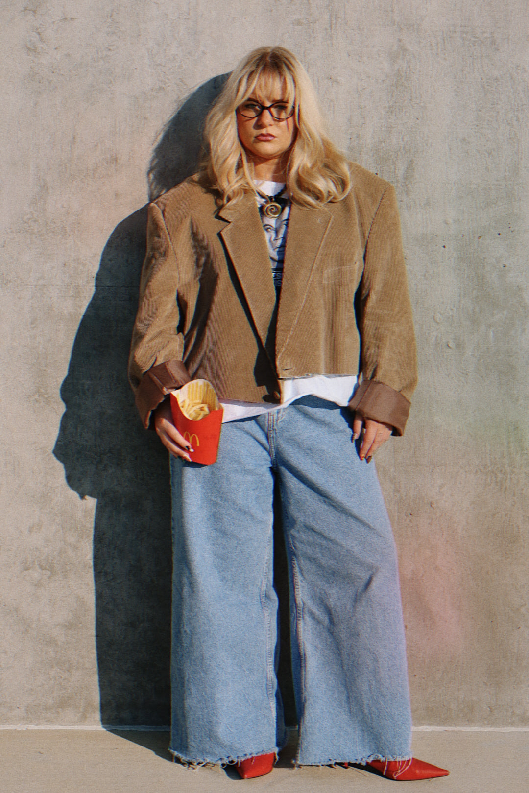 Desert Nights Corduroy Cropped Blazer