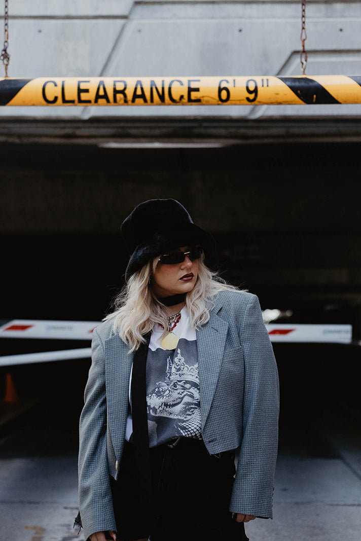 Under Ash Skies Cropped Blazer