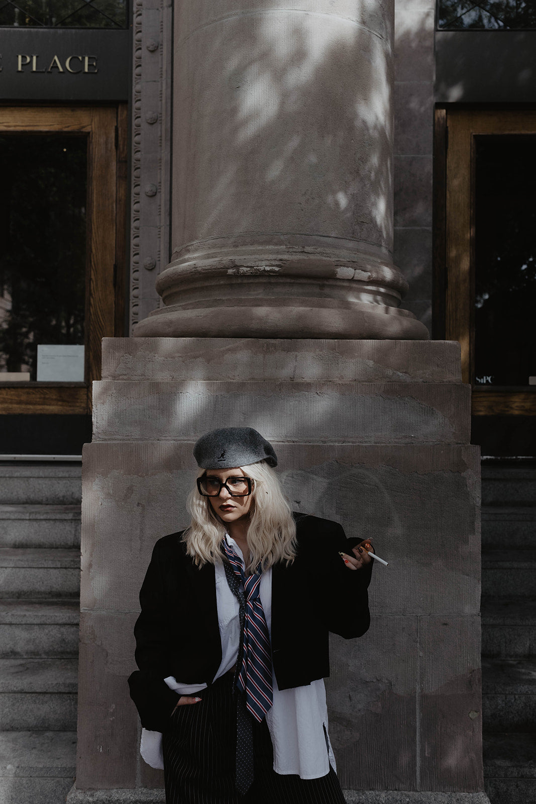 Smoke & Ledger Cropped Blazer