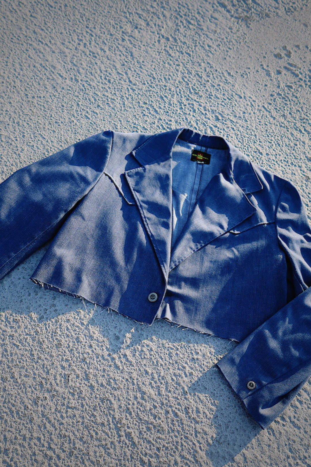 Blue Moon Denim Cropped Blazer