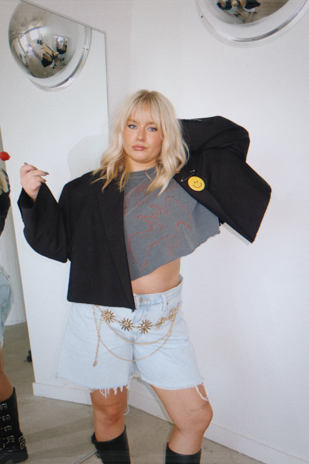 Detention Baby Cropped Blazer